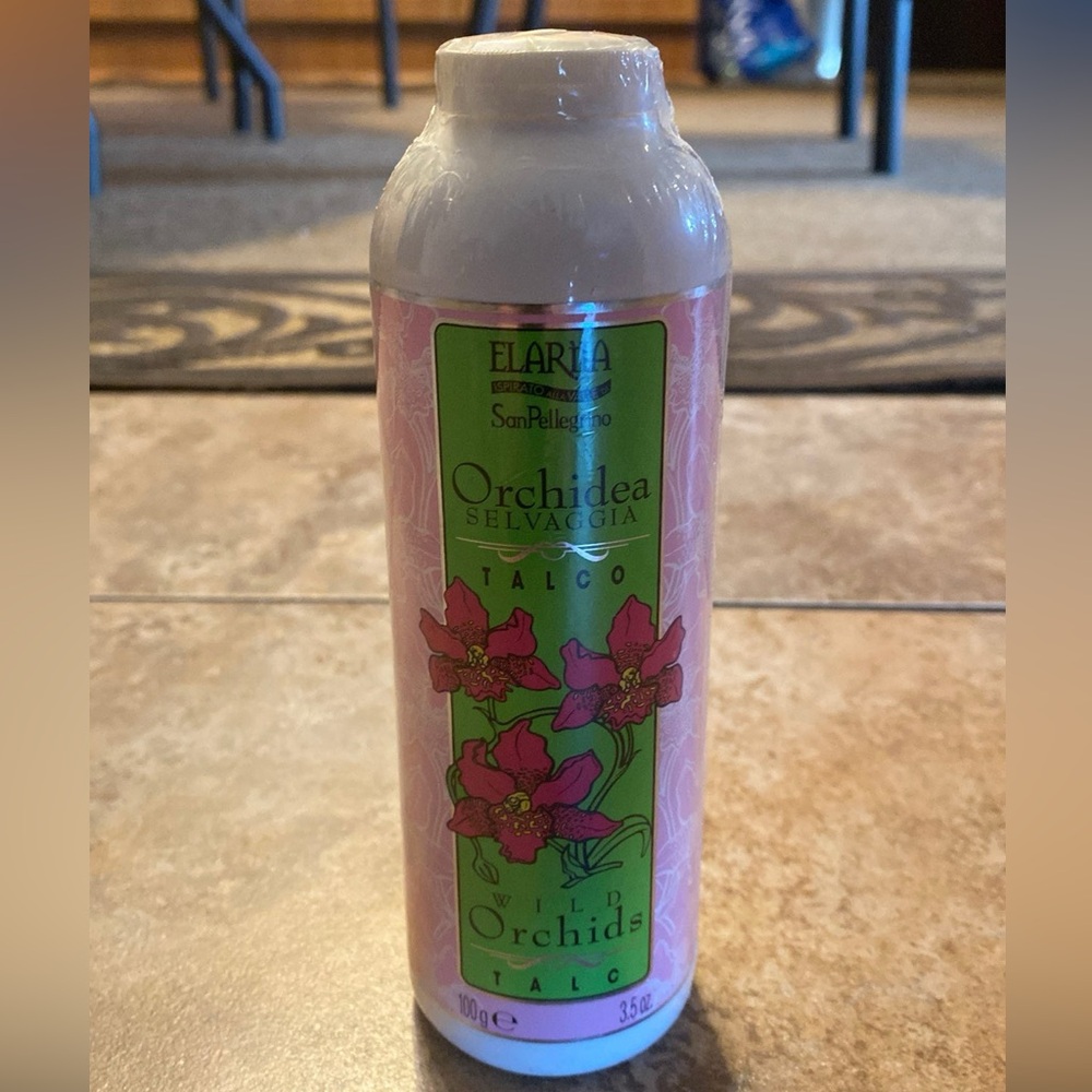 ELARIIA Wild Orchids Powder Talc Talcum 3.5oz San Pelligrino NEW
